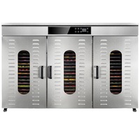 Máquina Comercial de Secado de Alimentos de Acero Inoxidable de 60 Capas de Alta Capacidad para Frutas, Verduras, Hierbas y Salchichas
