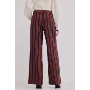 Pantalones de Rayas con Corte Acampanado para Mujer, Pantalones Anchos Casuales para Dama, Pantalones de Una Pieza - Product Image 2