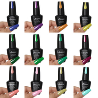 Fournitures Nail Art Salon Set Outils Manucure Kit Complet Onglerie Marque Privée 15ml Vernis Gel UV Lampe LED Kit Ongles Gel UV