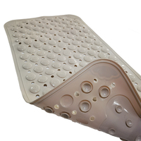 Tapis de bain et de douche en PVC écologique antidérapant de 3 mm d'épaisseur, léger, imperméable, moderne, fabriqué à la machine, pour la sécurité de la salle de bain