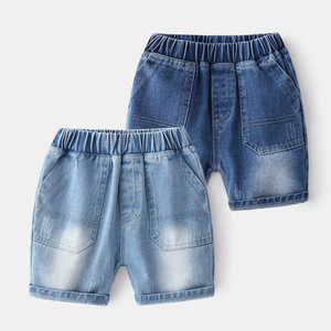 Pantalones Cortos de Mezclilla Azules para Niños, Diseño de Verano, Hechos en China - Product Image 1