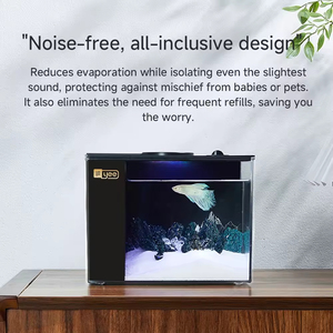 Fabrieksgroothandel YEE 10 Gallon Nano <span class=keywords><strong>Aquarium</strong></span> <span class=keywords><strong>Tank</strong></span> van Kunststof Acryl Mini Betta Vissenkom met USB Aquariumverlichting en Waterpomp - Product Image 5