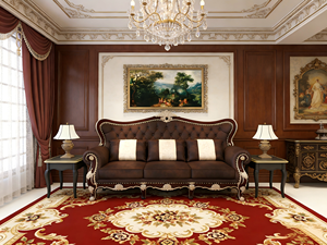 Alfombra Jacquard Wilton Tejida para Uso Doméstico, Venta al por Mayor de Fábrica, Estilo Nórdico Minimalista, Impermeable, para Sala de Estar - Product Image 2