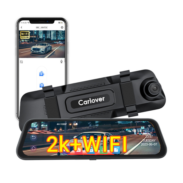 10-Inch Front ADAS, Rear BSD, WiFi Dash Cam With Reversing Camera and Car DVR for Vehicle Safety