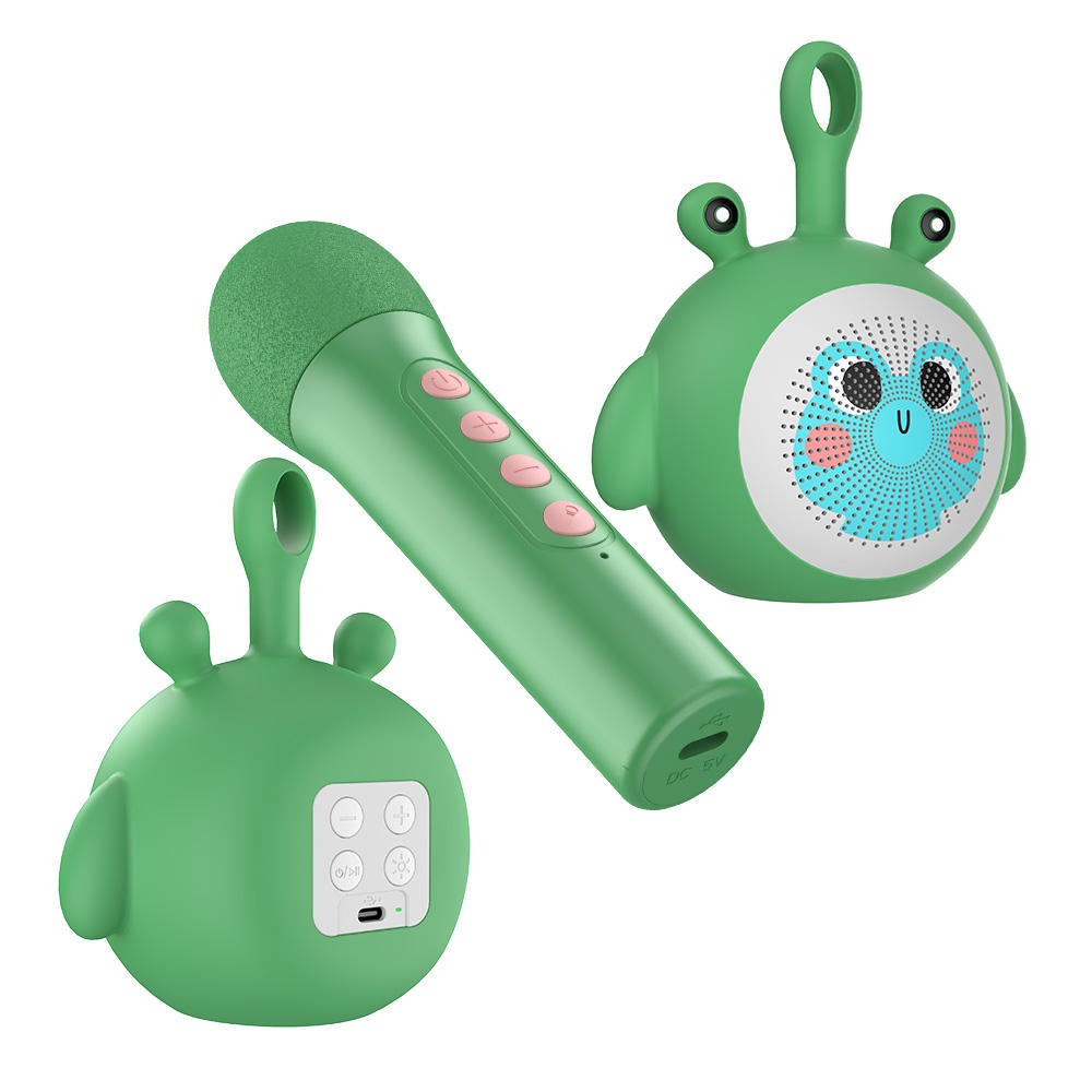 KG2-kid-HiFi-Sound-speaker-microphone-set สีเขียว-