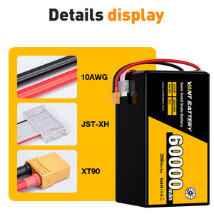 VANTドローン12S 44.4V 60000mAh 60000mAh 350Wh/kg <span class=keywords><strong>14S</strong></span> 18Sドローンバッテリー半固体高密度リポ電池X9 X16モーター用 - Product Image 2