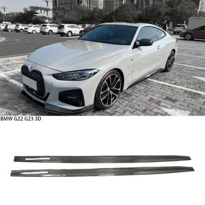For 4 Series G22 Coupe/G23 Convertible AC Style Carbon Fiber Side Skirts 2020-2025 - Product Image 1