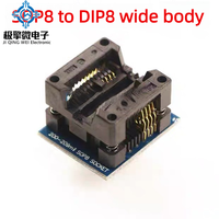 JQW SOP8 Wide + Narrow Test Socket Adapter Kit 2pcs Universal untuk Semua Programmer 25 Series Wide 24/25/93 Narrow Harga asli