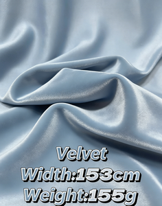 Высококачественная гладкая атласная бархатная ткань из 100% полиэстера, 155 г/м², ширина 153 см, роскошная, блестящая, дышащая, для свадебных платьев и пижам для девочек - Product Image 3