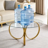 Table basse en marbre en forme de donut, design minimaliste italien, pour petit appartement, salon, entrée, usage domestique, luxe moderne et léger