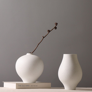 Jarrón de Terracota Vintage, Decoración Única para el Hogar, Jarrón de Cerámica Nórdica para Decoración del Hogar, Jarrón Rústico Decorativo - Product Image 2