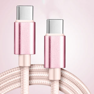 Kabel PD ke USB-C, USB-C 60W 65W 100W 240W, kepang nilon Tipe C 3 kaki 6 kaki 10 kaki - Product Image 4