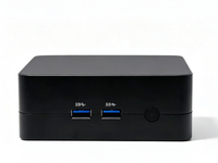 Mini PC Baru AMD DDR4 64GB Dual M.2 NVMe SSD 2xHDMI+Type-C Triple 4K 60Hz Gigabit LAN WiFi6 BT WOL/PXE Paduan Aluminium