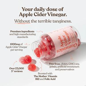 Gummies de vinaigre de cidre de pomme biologique en gros, marque privée OEM, brûle les graisses, gummies amincissants - Product Image 5