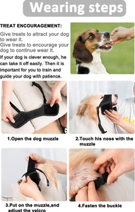 2025 New Soft Nylon Muzzles Anti-Biting Air Mesh Breathable Drinkable Adjustable Loop Pets Dog Mouth and Neoprene - Product Image 2