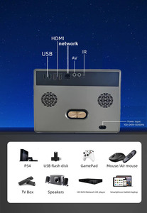 Smart WIFI Android 9 LCD <b>Projector</b> With STEREO Speakers 1080P 700 ANSI Lumens Portable Home <b>LED</b> H98 Mini Smart <b>Projector</b> H98 H98 - Product Image 4