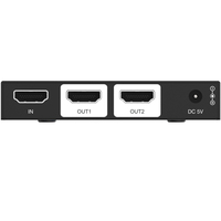 Splitter HDMI 48G 8K 1X2, Layar 8K ke 4K atau 8K/4K ke 1080P dengan Auto Downscaling untuk Monitor Ganda