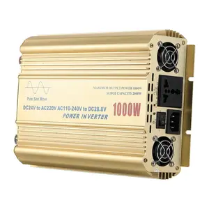 Hot selling 12v 24v 220v 1000w 1000 watt inverter charger pure sine wave inverter with battery charger