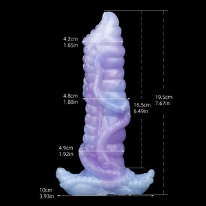 ของเล่นทางเพศปลั๊กทวารหนักซิลิโคนรูปหนวดปลาหมึกแฟนตาซี YOCY สำหรับสอดใส่ในช่องคลอด วางไข่ กระตุ้นความสุขทางเพศ ของเล่นผู้ใหญ่ 18+ - Product Image 5