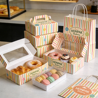 Boîtes à pâtisserie en carton alimentaire personnalisées, écologiques, biodégradables, pour bonbons, gâteaux, biscuits, desserts, tiramisu, emballage en papier