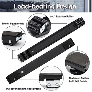 Đa chức năng tầng Xe đẩy chủ thiết bị Dolly với bánh xe điều hòa không khí khung cơ sở di chuyển có thể điều chỉnh con lăn đứng - Product Image 2