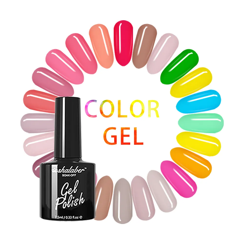 30 Kleuren Nagels Kunst Private Label Oem Nieuwe Mode Kleurrijke Gel Nagel Doorweekt Uv Gel Polish Voor Groothandel