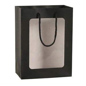 Tùy Chỉnh In Ấn Biểu Tượng Quà Tặng Túi Giấy Bao Bì Với Rõ Ràng PVC Cửa Sổ Cho Hoa Búp Bê Đồ Chơi Cho Giáng Sinh Cảm Ơn Bạn Quà Tặng - Product Image 2