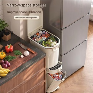 Bàn đạp nhà bếp bụi bin phòng tắm thùng rác có thể với nắp nhựa Thùng Rác Văn phòng rác bin với bàn đạp chân - Product Image 3