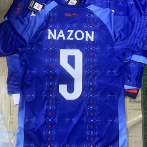 เสื้อฟุตบอลผู้ชายสำหรับผู้ใหญ่รุ่นใหม่ 2627 Haiti Series 10 Bellegarde 9 Nazon ลายพิมพ์หมายเลข 10 เสื้อลำลองฤดูร้อน กางเกงขาสั้นระบายอากาศได้ 100% - Product Image 2