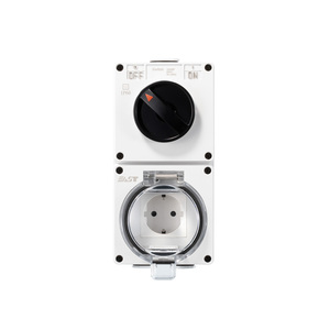 EAST <span class=keywords><strong>Presa</strong></span> Esterna Impermeabile IP66 con Interruttore 16A Stile Tedesco 1 Via + Combinazione <span class=keywords><strong>Presa</strong></span> Standard EU - Product Image 2