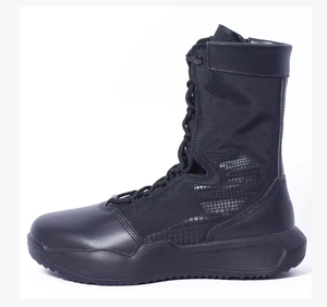 Botas de combate TSB23 BAT Coffee Brown Classic, superligeras, de cuero vacuno tipo gamuza, transpirables, para verano, con cremallera lateral, de movimiento rápido. - Product Image 4