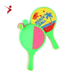 Raquete de praia de dois propósitos, morcego, pegajosa, bola de plástico, scoop, jogo de pegar, brinquedo adesivo para crianças