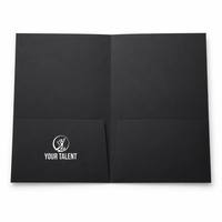 Carpeta de Presentación de Papel A4 Blanca, Plegable, Brillante, Personalizada, Ecológica, con Impresión Personalizada para Oficina, con 2 Bolsillos