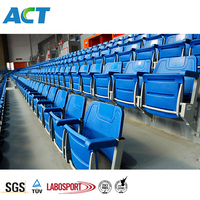 Chaises pliantes en plastique personnalisées avec ou sans accoudoirs, sièges de stade en plastique relevables