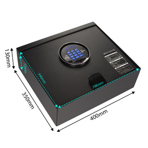 Caja de Seguridad negra Digital <span class=keywords><strong>para</strong></span> uso doméstico, caja de seguridad de hierro y acero, caja de seguridad <span class=keywords><strong>para</strong></span> ahorro - Product Image 1