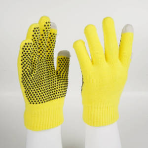 5-ngón tay nylon Dot Grip găng tay an toàn | màn hình cảm ứng tương thích | bán buôn OEM làm việc Găng tay nhà sản xuất - Product Image 4