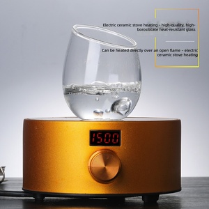 Vaso <span class=keywords><strong>de</strong></span> Agua <span class=keywords><strong>de</strong></span> Borosilicato <span class=keywords><strong>de</strong></span> 330 ml al por Mayor, Resistente a Altas Temperaturas, Vaso <span class=keywords><strong>de</strong></span> <span class=keywords><strong>Vino</strong></span> Biselado para Restaurante y Hogar, Logotipo Personalizado - Product Image 2