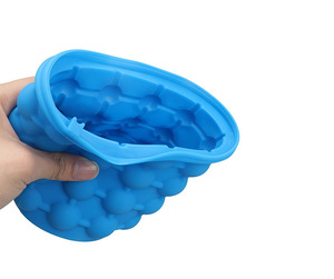 Cấp thực phẩm nhựa Xô đá với nắp-xách tay đóng chai nước giải khát mát, Silicone TPR thiết kế, sáng tạo icemaker khái niệm - Product Image 3