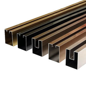 78 "95" 98 "144" anodisé 3/8 "<span class=keywords><strong>10mm</strong></span> 1/2" 12mm panneau fixe salle <span class=keywords><strong>de</strong></span> <span class=keywords><strong>douche</strong></span> cadre <span class=keywords><strong>de</strong></span> porte en verre <span class=keywords><strong>profilé</strong></span> en U en acier inoxydable 304 - Product Image 2