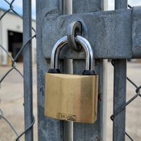Cadenas en fer de type arc, plaqué or, chrome et nickel, robuste, antivol, étanche, à clé, pour portail, porte, entrepôt, vente en gros