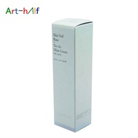 Boîte d'emballage cosmétique pliable en carton pour crème visage, avec fermeture à rabat inversé, pour produits de soin et cosmétiques