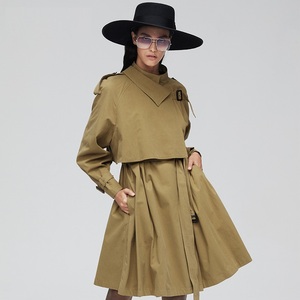 <span class=keywords><strong>Trench</strong></span> primaverile snellente oversize in cotone a manica lunga di alta qualità - Product Image 4