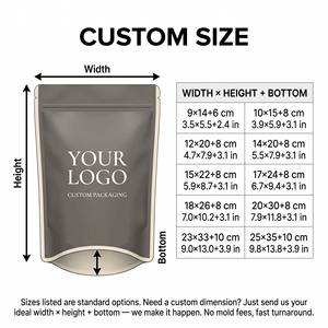 Custom Printed Recyclable <strong>Ice</strong> <strong>Cream</strong> Stand Pouch Zipper Dessert Bags Packaging Sundae Milkshake Candy Baby Food Chewing Gum - Product Image 2