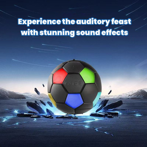 Altavoz Bluetooth H12 con Diseño de Fútbol, Reproductor de Música con Tarjeta TF, Radio FM, Luces RGB, Reproductor de Audio <span class=keywords><strong>MP3</strong></span>, Regalos 3C para Fanáticos del Fútbol - Product Image 5