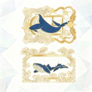 Marque-page en métal personnalisable, design anime, en alliage de zinc émaillé, idéal pour les promotions de vacances et les cadeaux d'affaires - Product Image 3