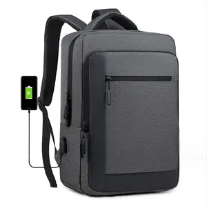 Wholesale custom logo Men business backpack usb charge station luxury laptop backpacks bags