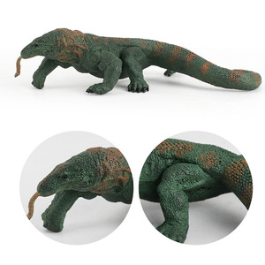 -Simulación de Vida Silvestre Komodo dragón modelo reptil lagarto plástico sólido estático juguete para niños - Product Image 3