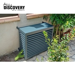 Nhà Máy Bán buôn phổ Kích thước khắc nhôm trang trí ngoài trời điều hòa không khí AC Bìa lưới tản nhiệt - Product Image 4