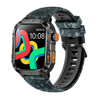 Reloj Inteligente Deportivo TKYUAN HT36 con GPS, Linterna LED, Pantalla HD de 2.01", Llamadas BT, Monitoreo de Salud de Frecuencia Cardíaca y Oxígeno en Sangre
