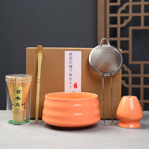 Tradition <strong>Handmade</strong> Bamboo Matcha Tea Set of 7 Eco Matcha Cup Kit Set With Gift Box